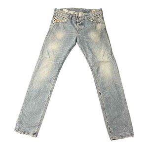 Diesel Belther Jeans Mens 31x31 Light Wash Stretch Denim Regular Slim Tapered